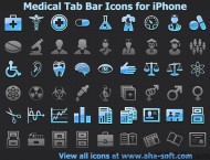 Medical Tab Bar Icons for iPhone screenshot